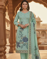 Cotton Silk Jacquard Suit