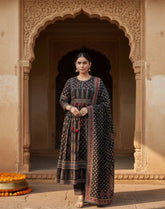Pure cotton Anarkali Set